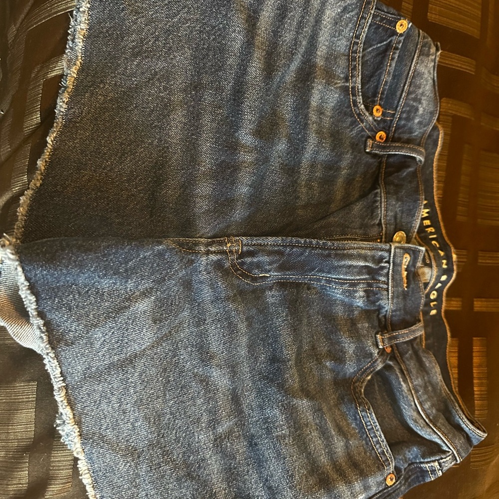 American Eagle Outfitters Blue Ankle Cropped Jeans